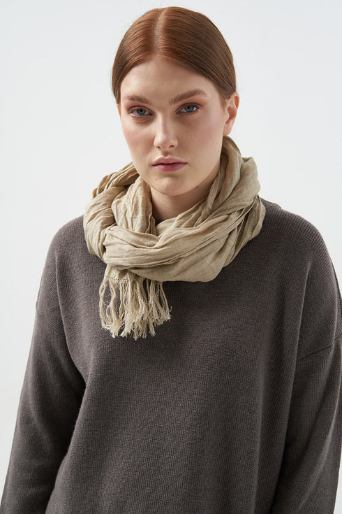 Image 7 of Soft linen scarf made from soft and comfortable linen from Baltic Linen